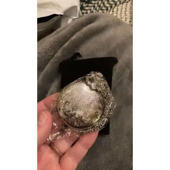 New Silver & Gold Colored Locomotive Design Pocket Watch w/ Chain - Picture 10 of 10